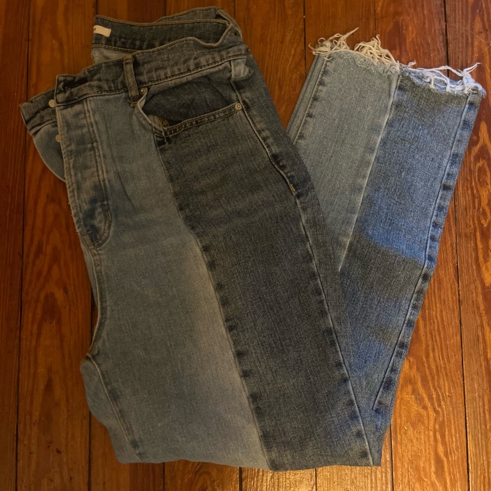 Women’s 2 tone pacing, boot cut, jeans